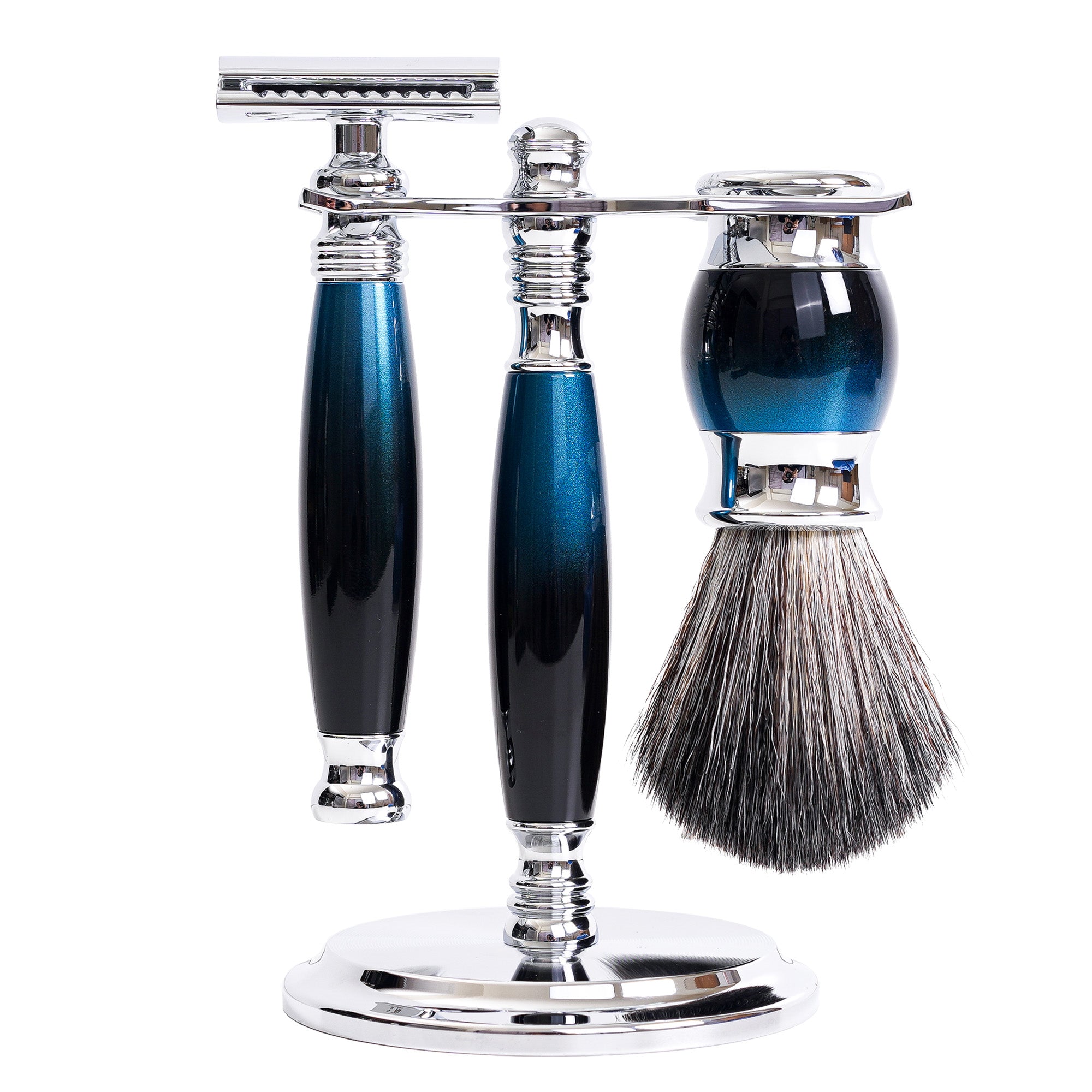 FREED LUXURY FOUR-PIECE SHAVING SET FOR MEN - Galaxy Blue