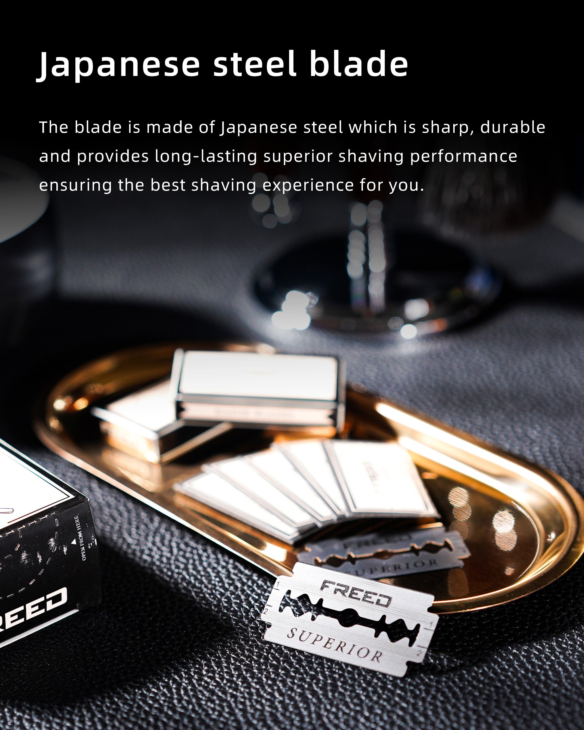 FREED LUXURY FOUR-PIECE SHAVING SET FOR MEN - HADES