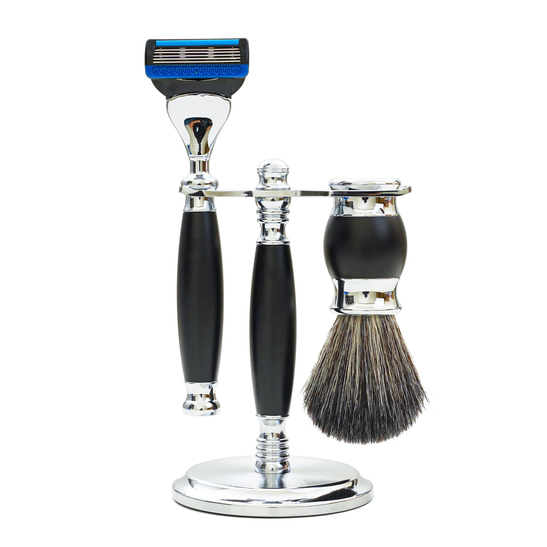 FREED 5-blade safety razor LUXURY  FOUR-PIECE SHAVING SET FOR MEN - black