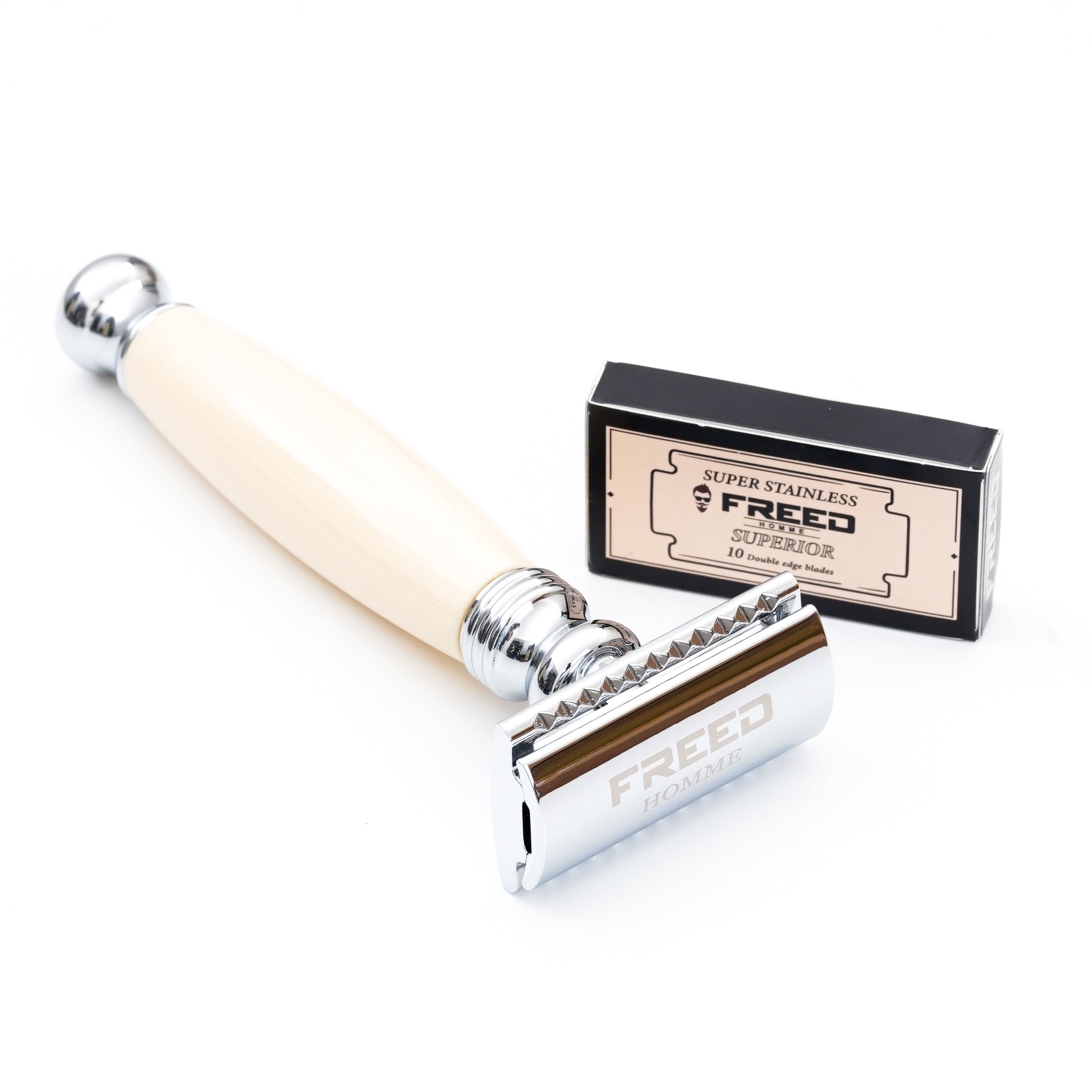 FREED Luxury Four-Piece Shaving Set for Men - Ivory White