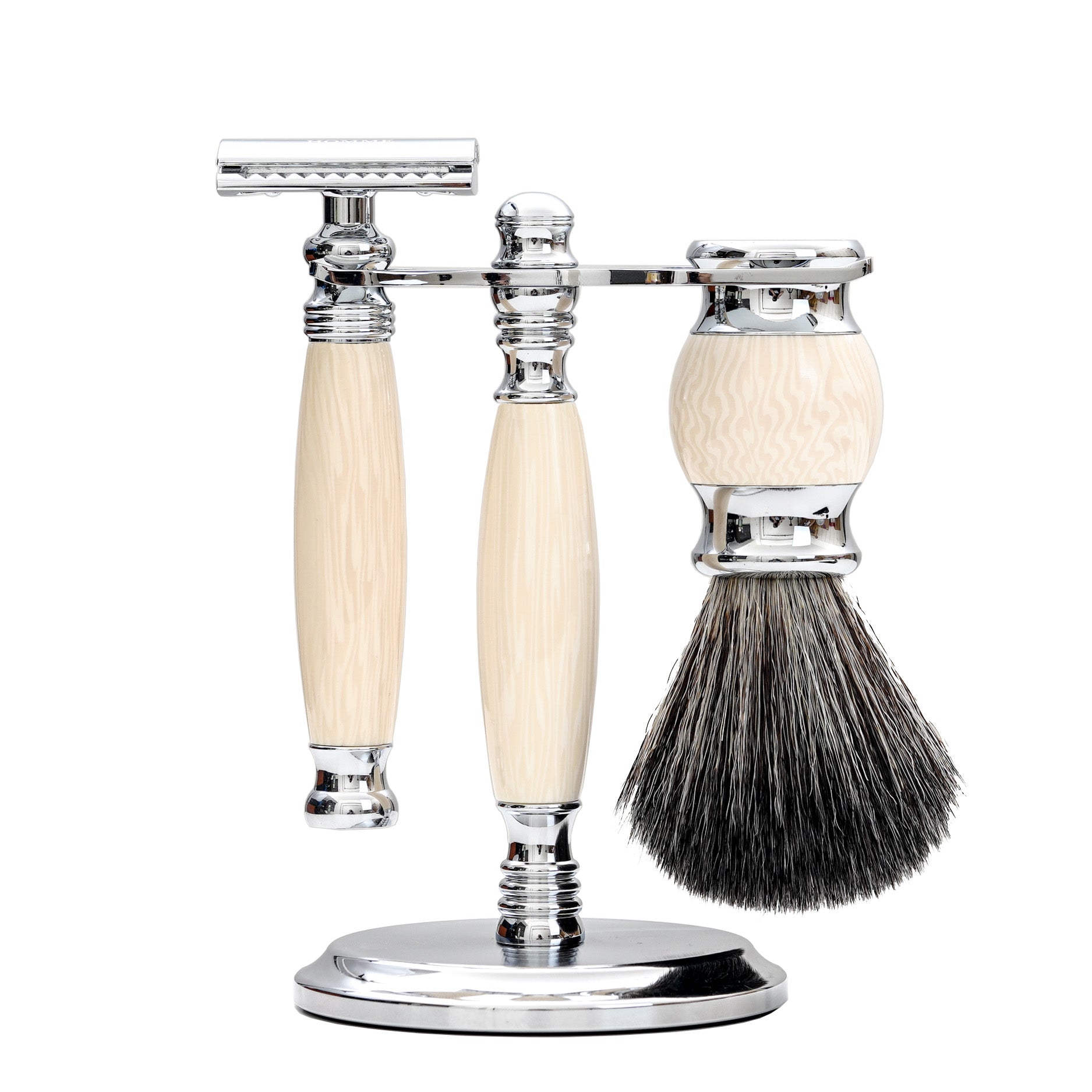 FREED Luxury Four-Piece Shaving Set for Men - Ivory White