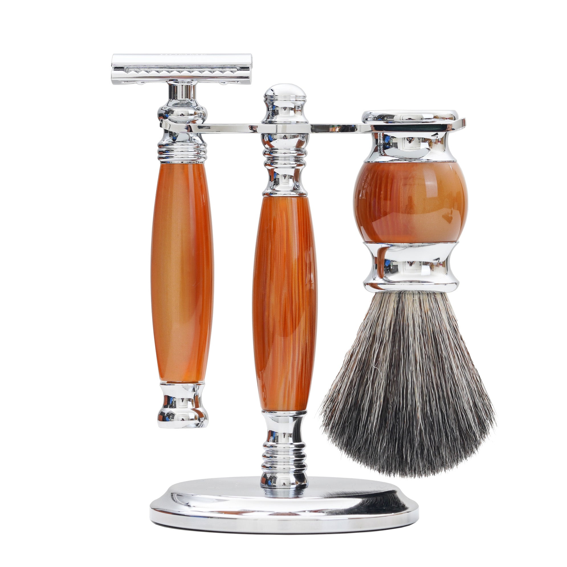 FREED Luxury Four-Piece Shaving Set for Men - AMBER