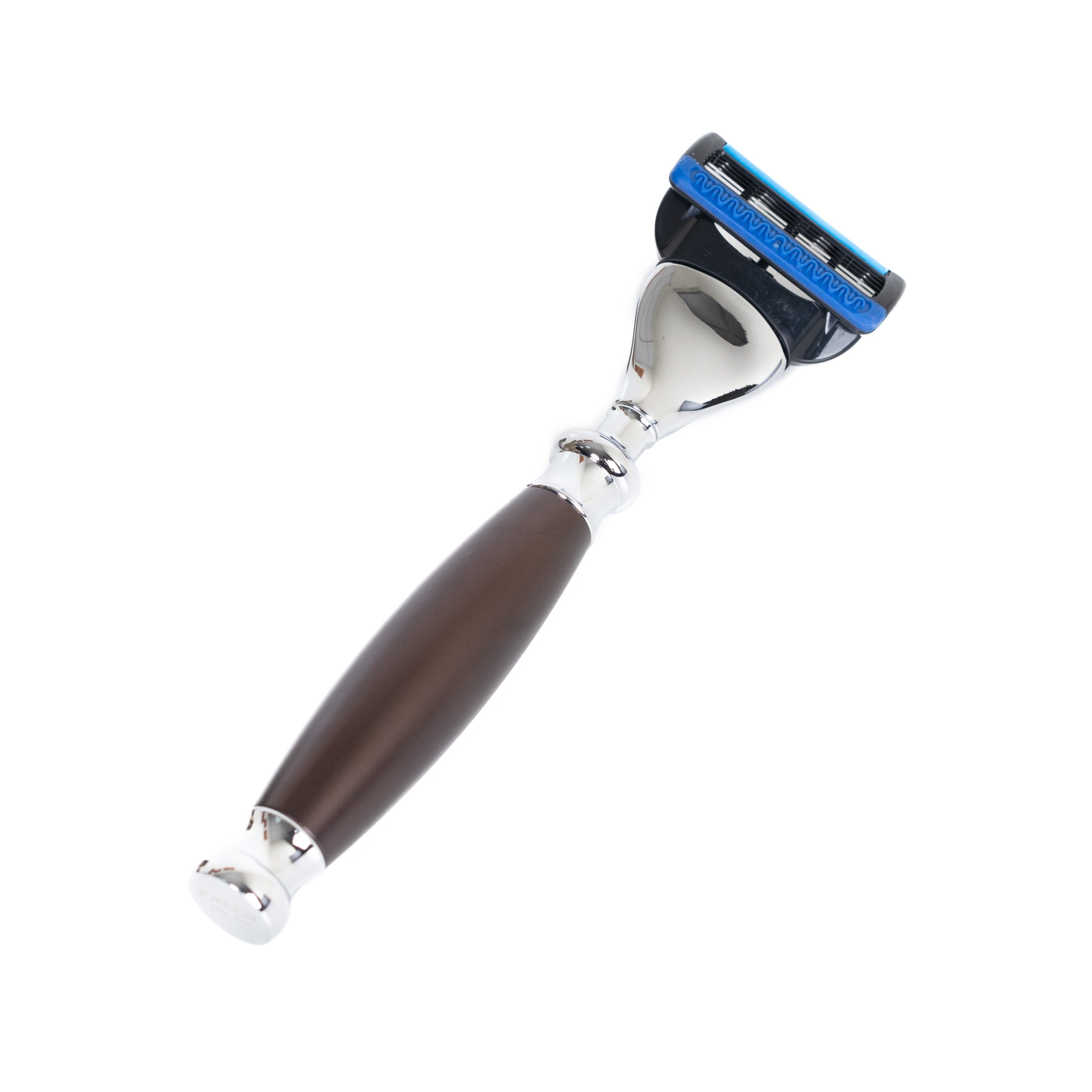 FREED 5-blade safety razor Single Handle with a Blade - SaddleBrown