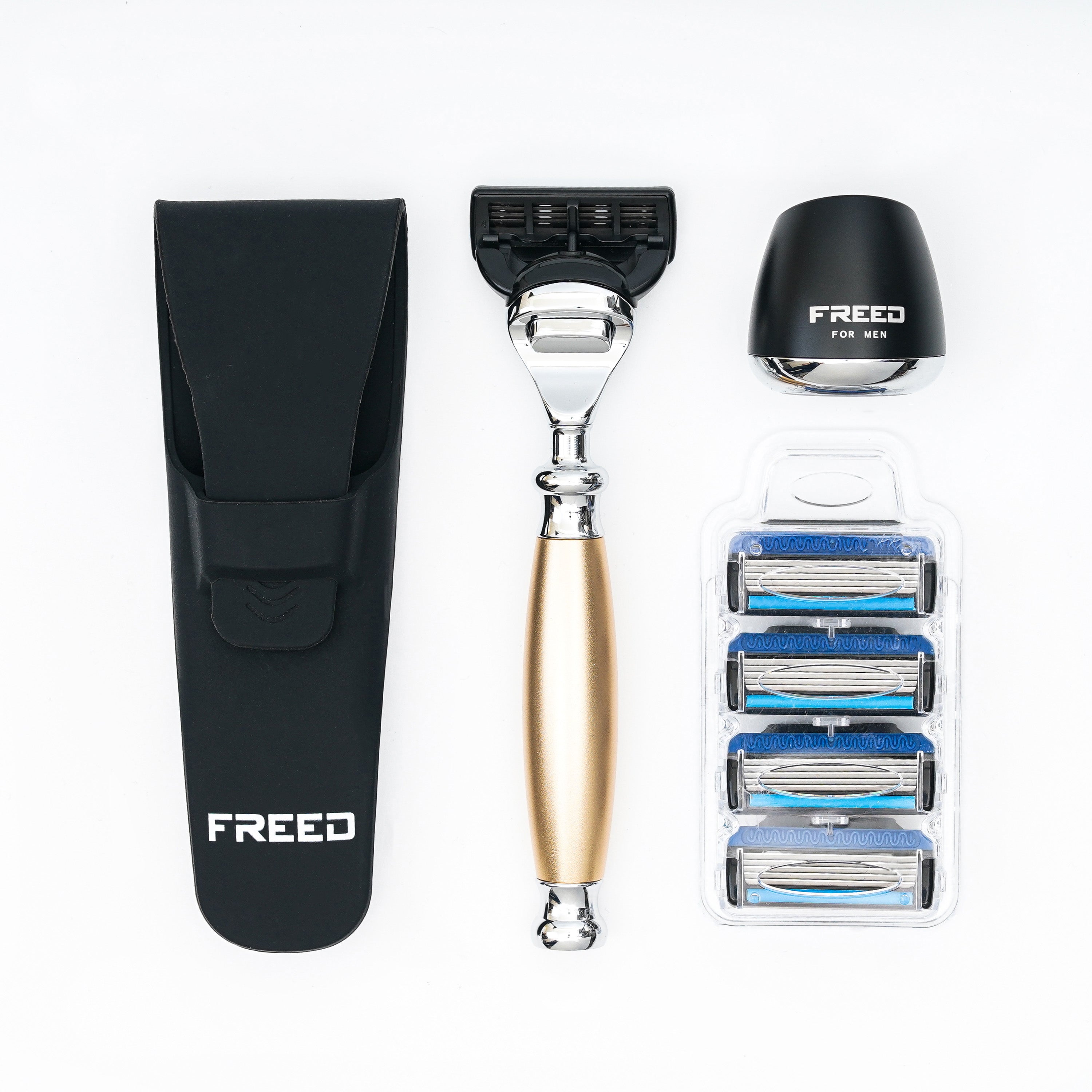 FREED Five-Blade Safety Razor Four Pieces Travel Set - Apollo