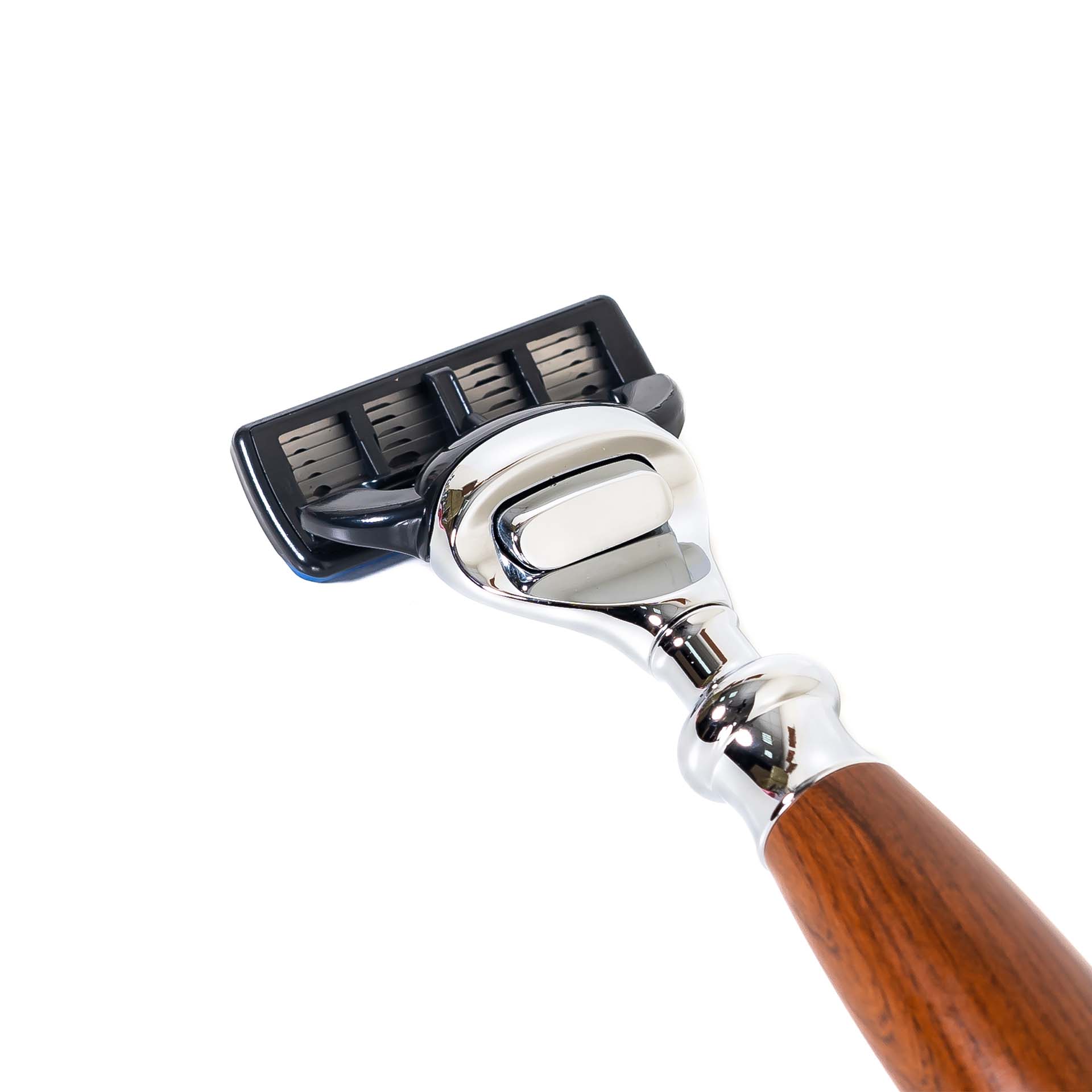 FREED 5-blade safety razor Single Handle with a Blade - Nut Brown